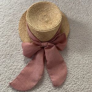 Pink Ribbon Classic Straw Hat